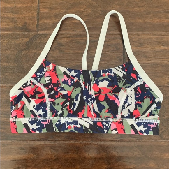 Lululemon Rise & Run Bra Pop Boom Juice Multi - Picture 7 of 10